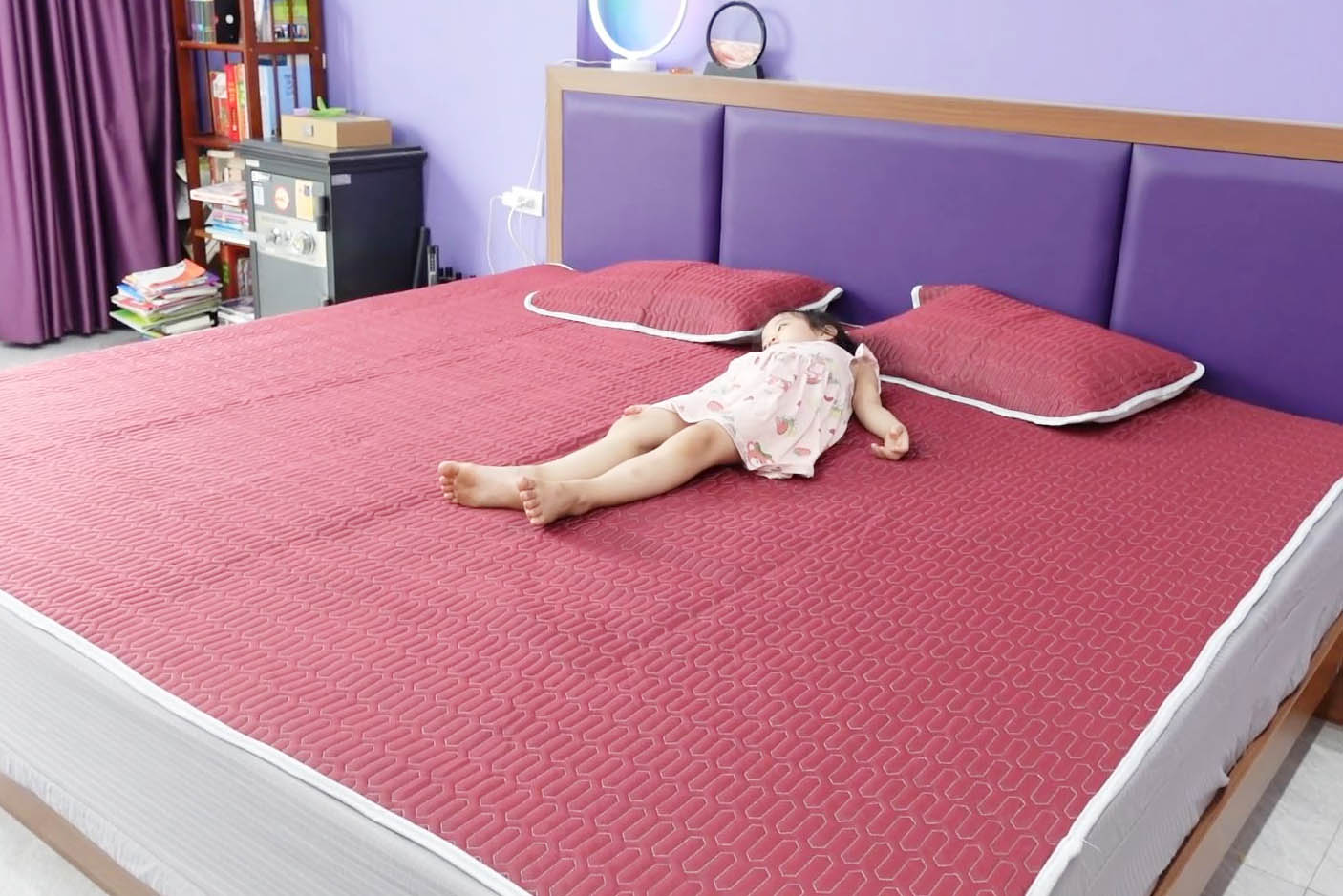 Chiếu cao su non đặc biệt phù hợp với trẻ em.