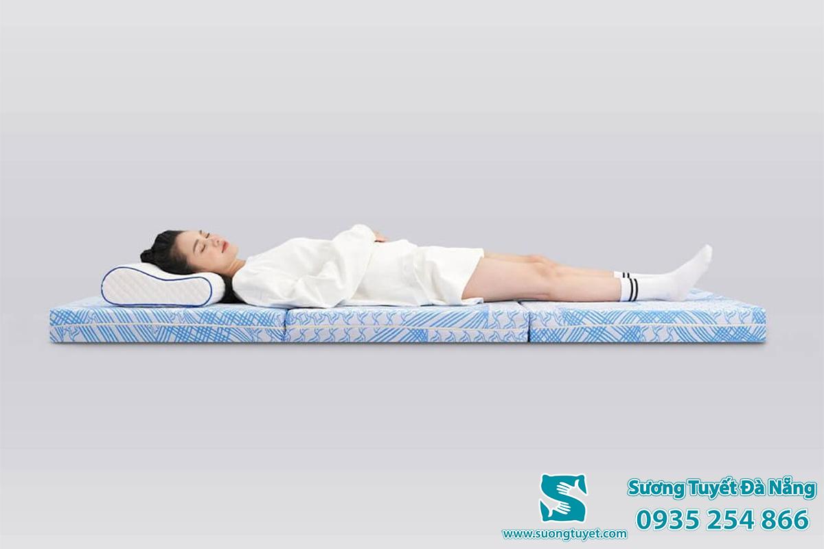 3 khúc của nệm nâng đỡ riêng lẻ từng vùng một cách êm ái, ngủ ngon.
