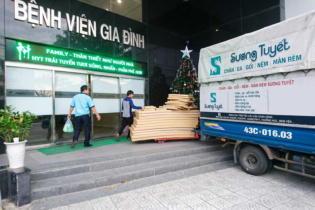 Sương Tuyết cung cấp nệm y tế cho bệnh viện Gia Đình.