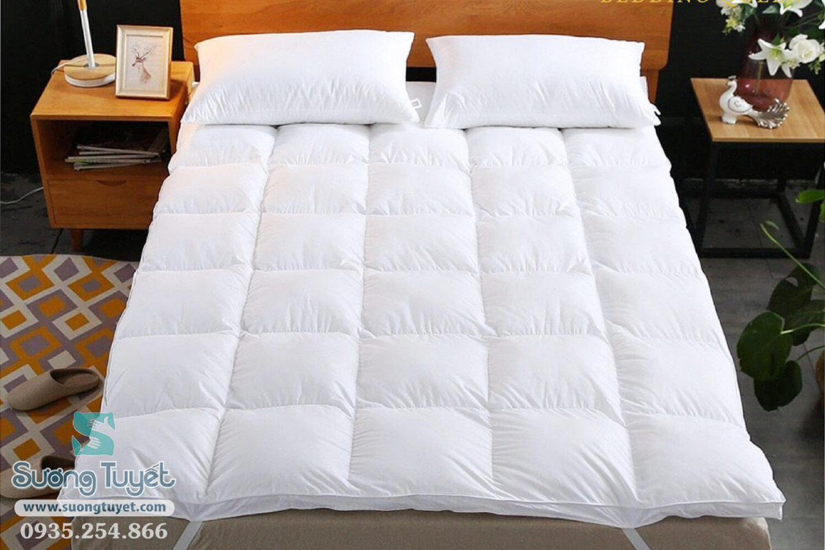 Tấm tiện nghi topper nệm giúp tăng cường sự thoải mái khi nằm.