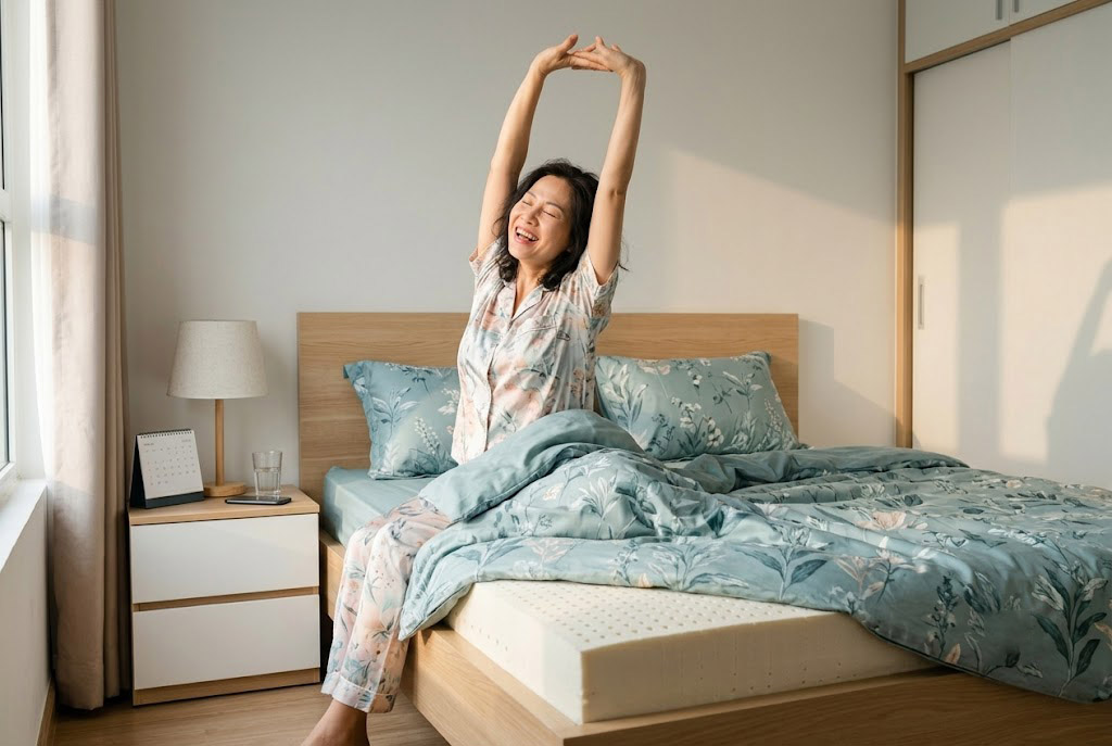 Chọn nệm phù hợp giảm rất nhiều sự đau lưng mỗi khi thức giấc.