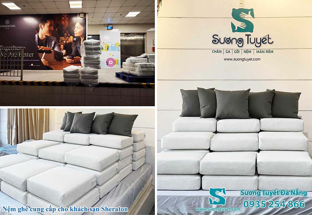 Khách sạn 5 sao Sheraton và nệm ghế Sương Tuyết cung cấp.