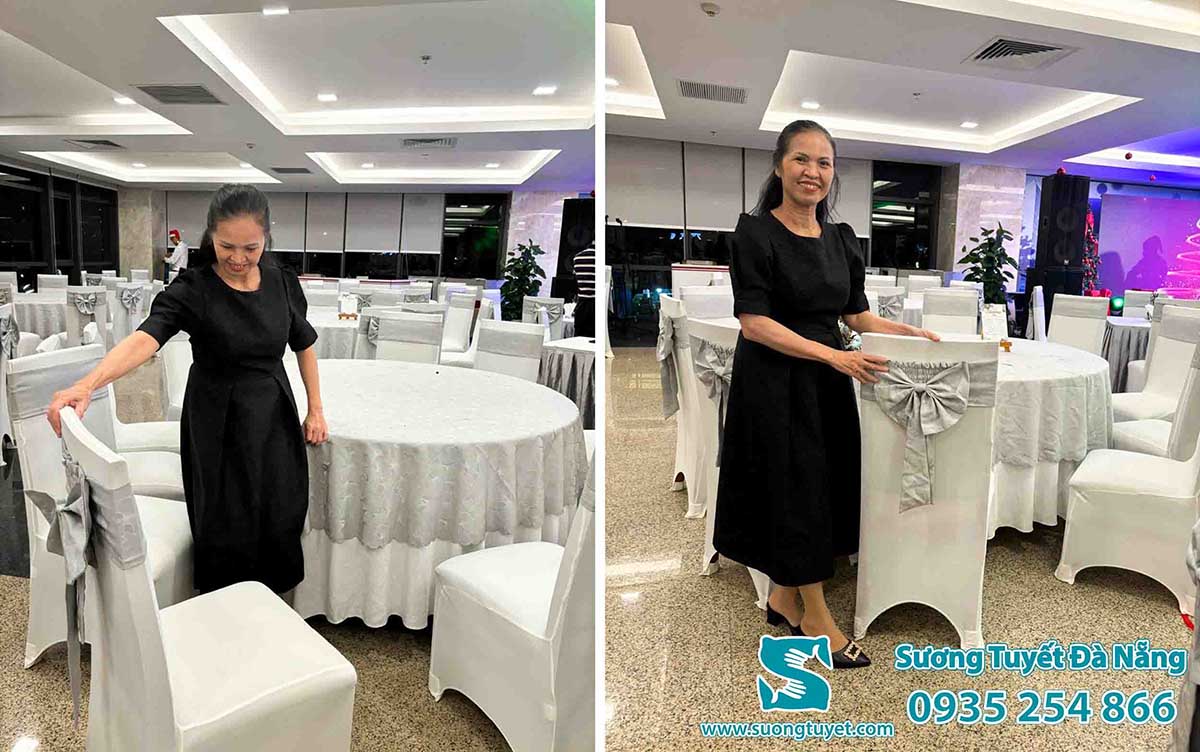 May khăn bàn áo ghế theo yêu cầu.