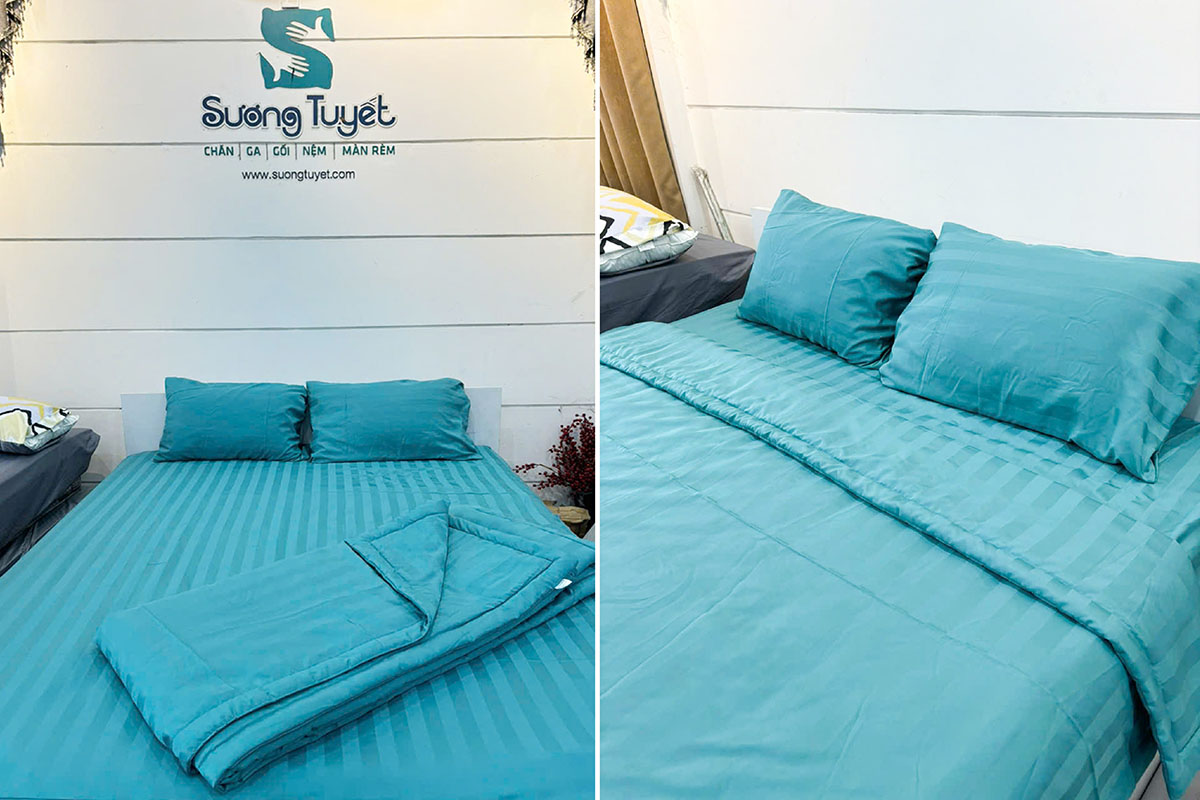 Chăn ga cotton 3F giá rẻ.