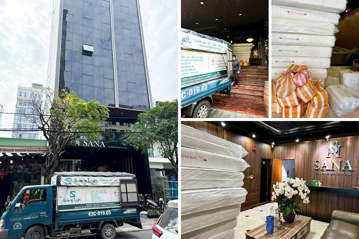 Cung cấp chăn ga nệm khách sạn Sana.