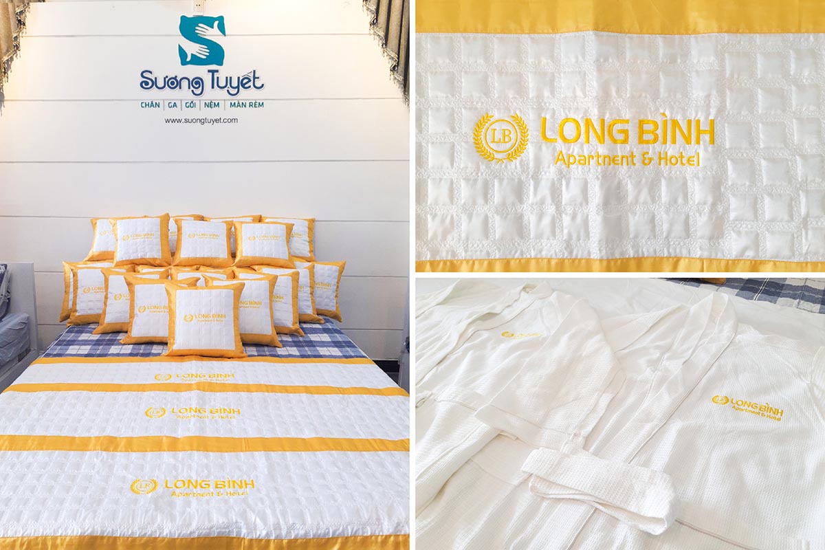 Trang trí nệm khách sạn Long Bình Đà Nẵng.