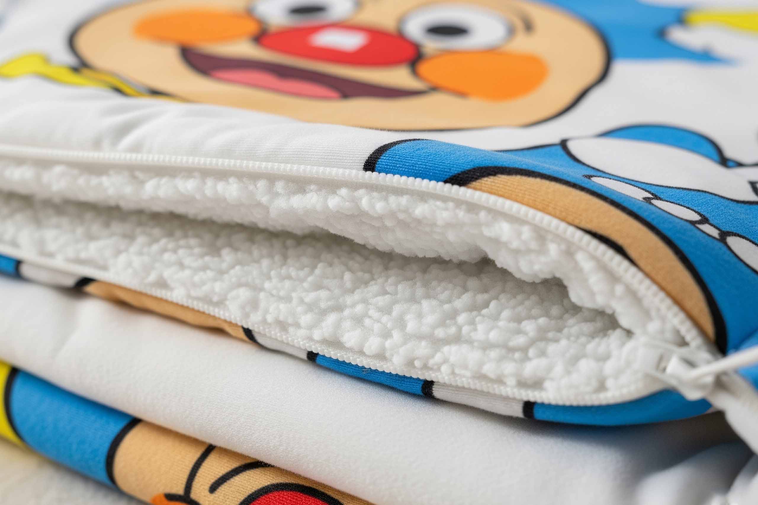 Cấu tạo của túi ngủ là làm bằng vải, có chần bông polyester êm ái.