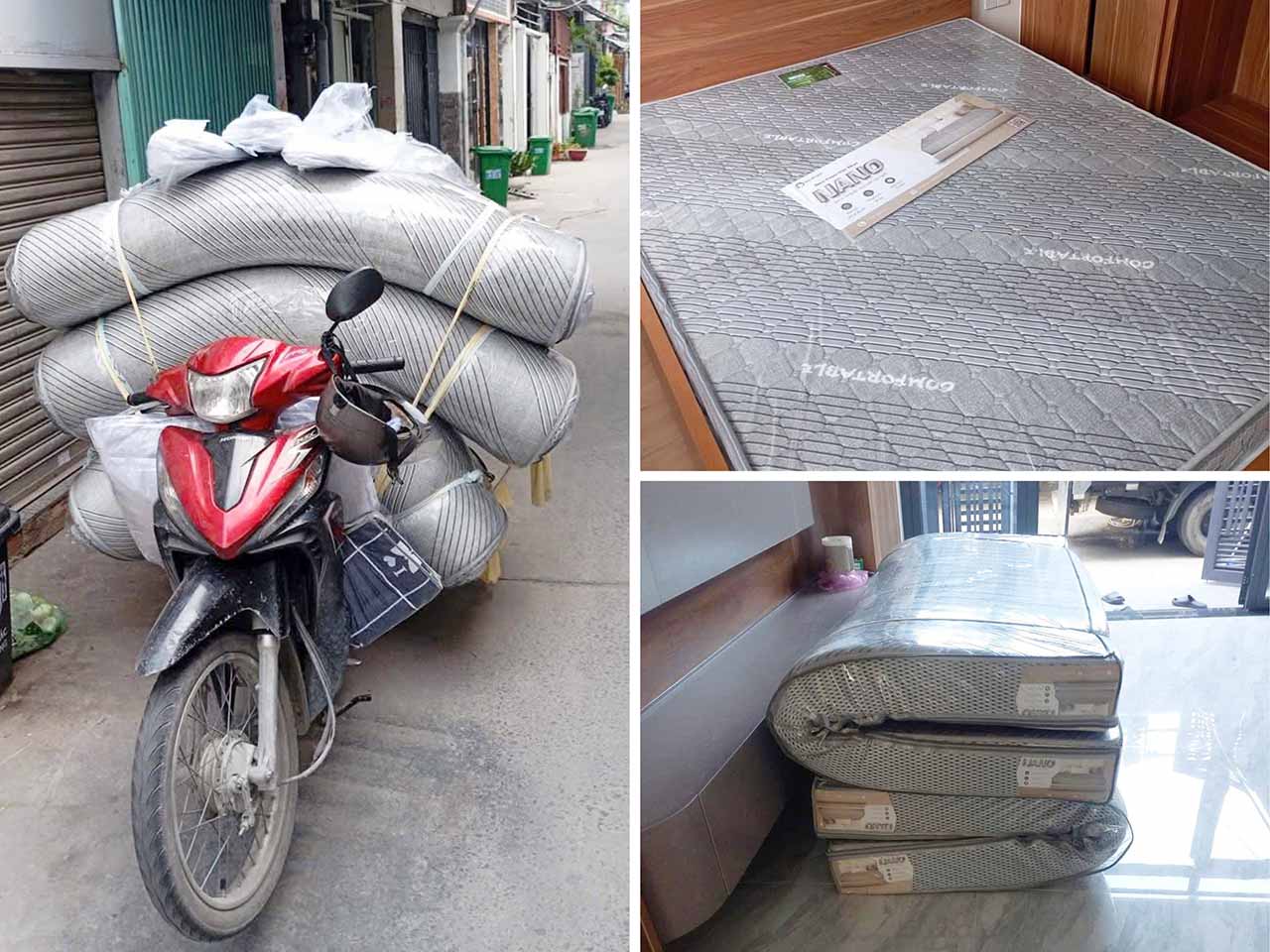 Đơn hàng khủng 3 nệm Nano dày 20cm Sương Tuyết vừa cung cấp