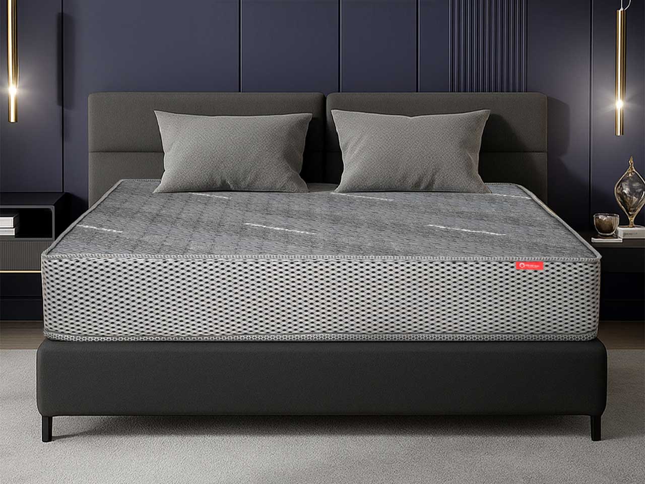 Cận cảnh nệm foam Nano m8 x 2m x 20cm cho khách sạn.