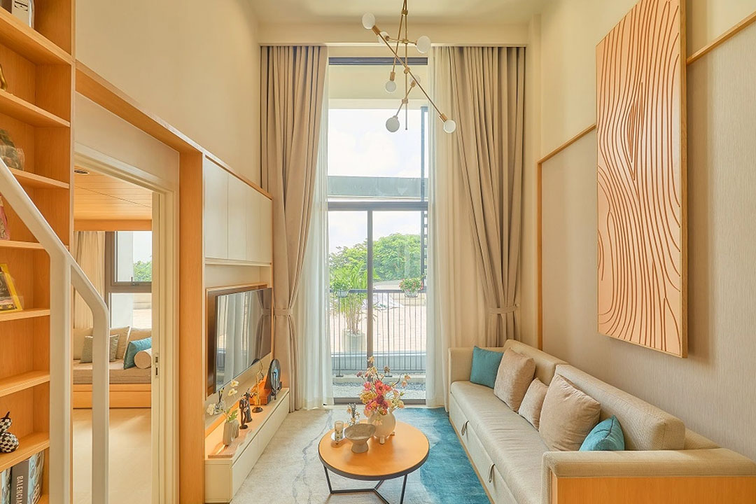 Combo rèm cửa, nệm ghế cũng được Sương Tuyết cung ứng.