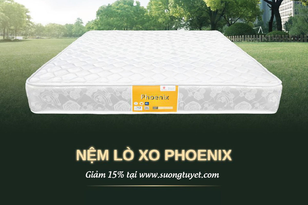 Nệm lò xo Vạn Thành Phoenix giá tốt chiết khấu cao
