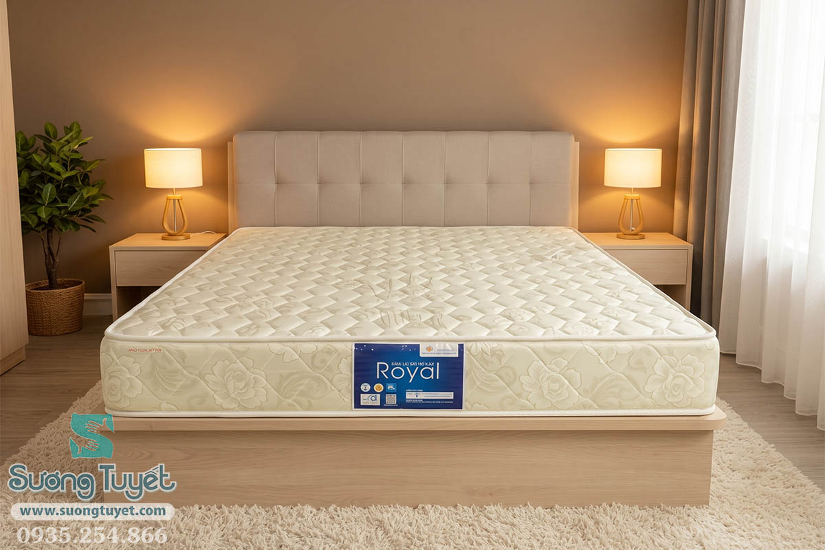 Nệm góc xanh thuộc phân khúc nệm lò xo cối giá rẻ.