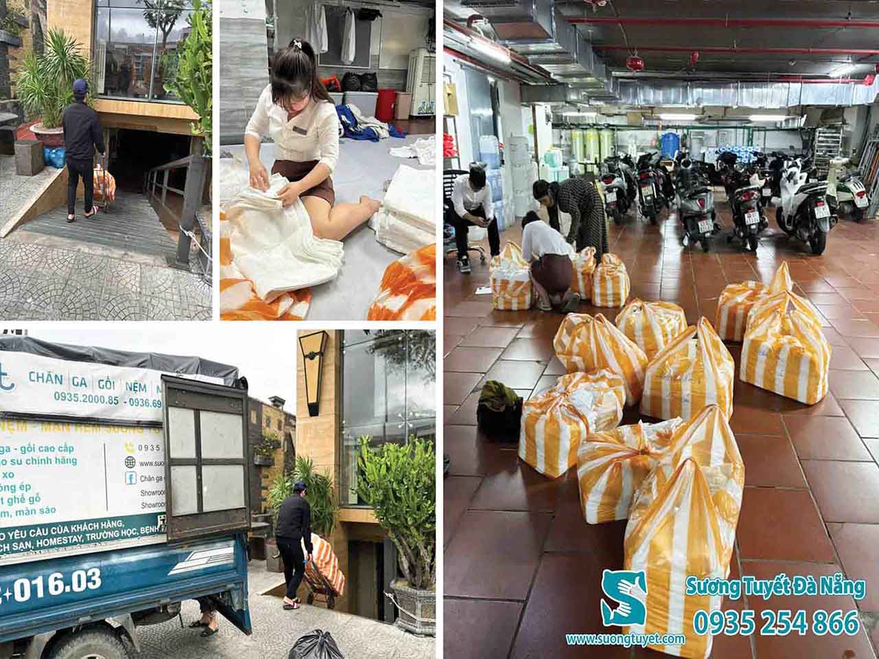 Sương Tuyết cung cấp chăn ga khách sạn Như Minh Đà Nẵng/