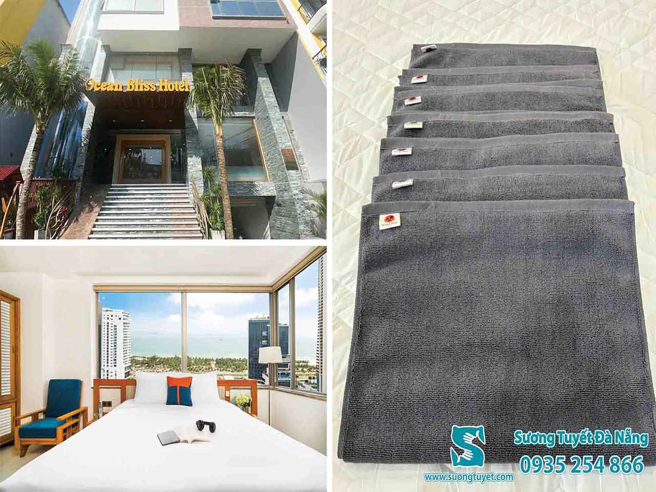 Cung cấp chăn ga khách sạn Ocean Bliss Hotel.