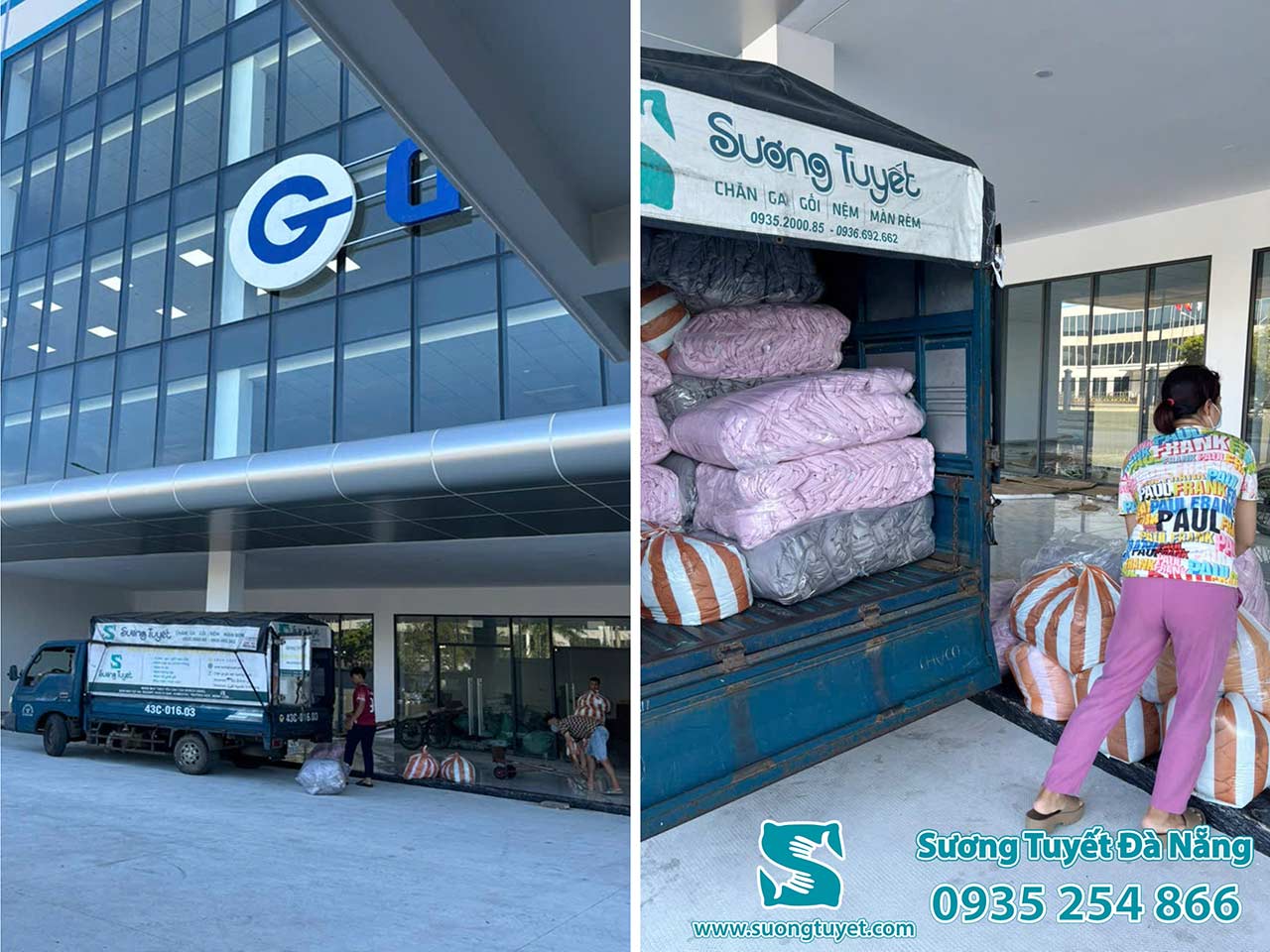 Công ty Sương Tuyết cung cấp chăn ga rèm cho công ty GEEG Quốc Quang.