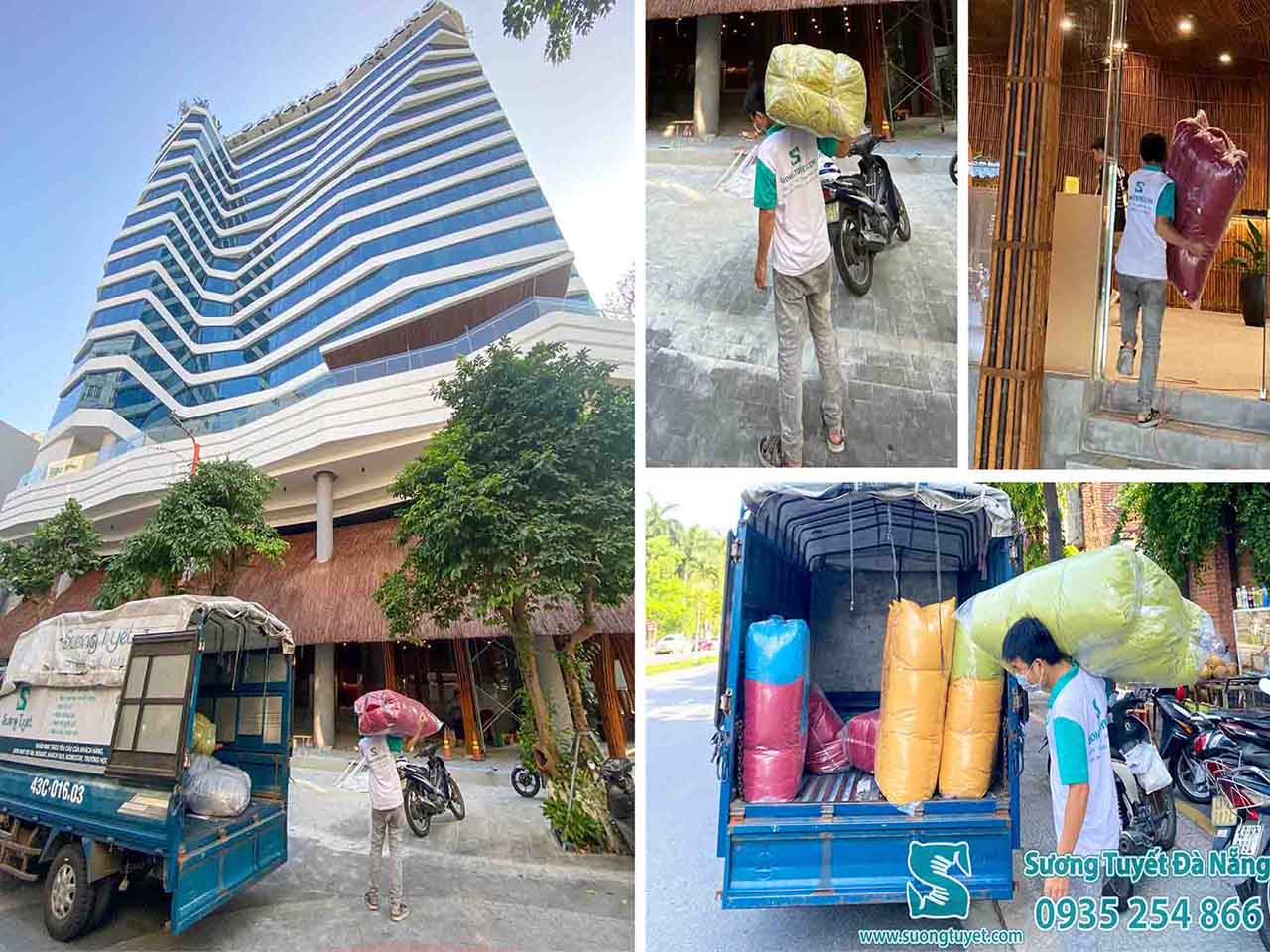 Sương Tuyết cung cấp gối tựa lưng Avatar hotel.