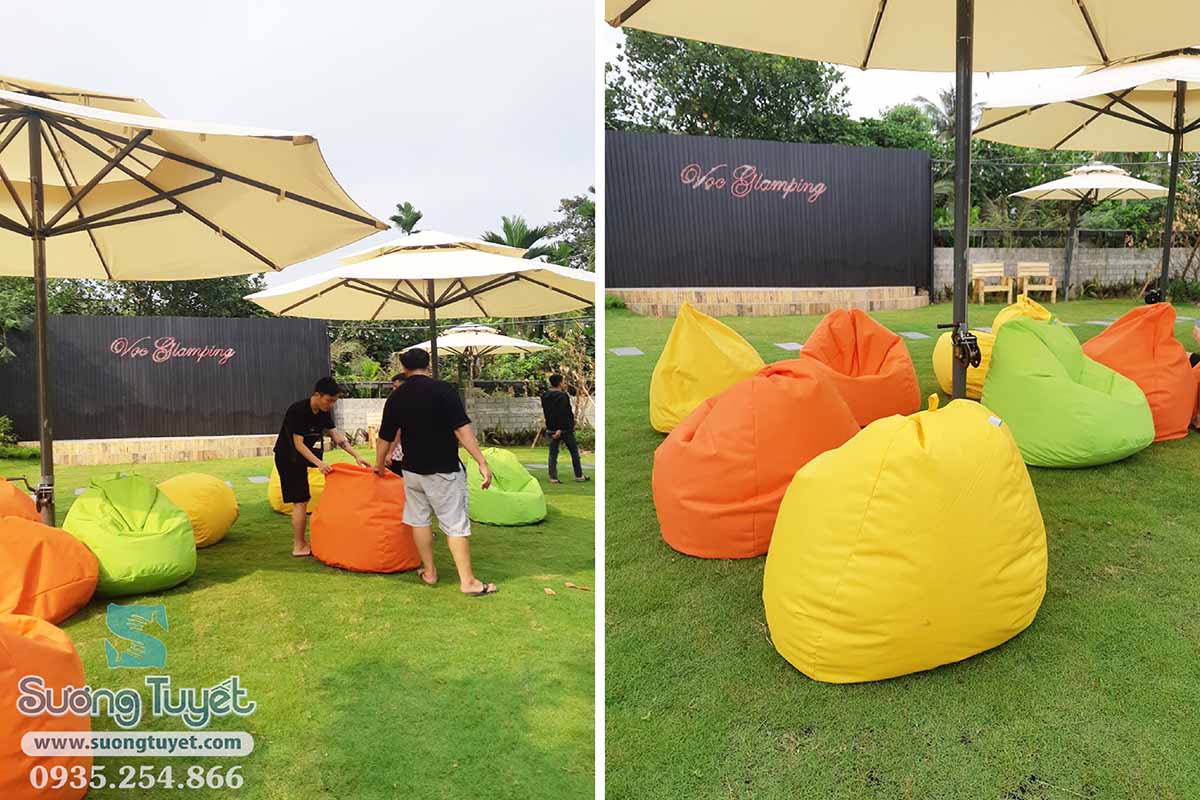 Vọc Glamping là không gian cà phê, thư giãn phong cách teen trẻ trung, sôi động.
