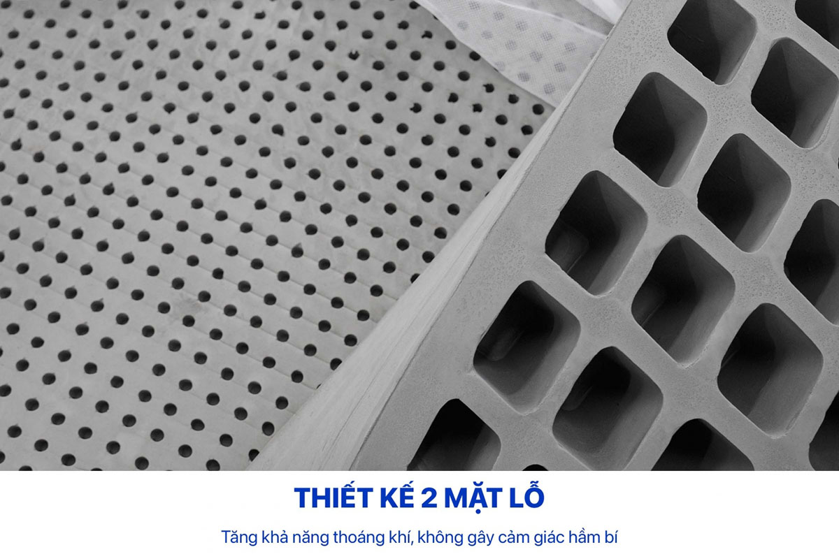 Cấu trúc bọt khí của nệm cao su than hoạt tính