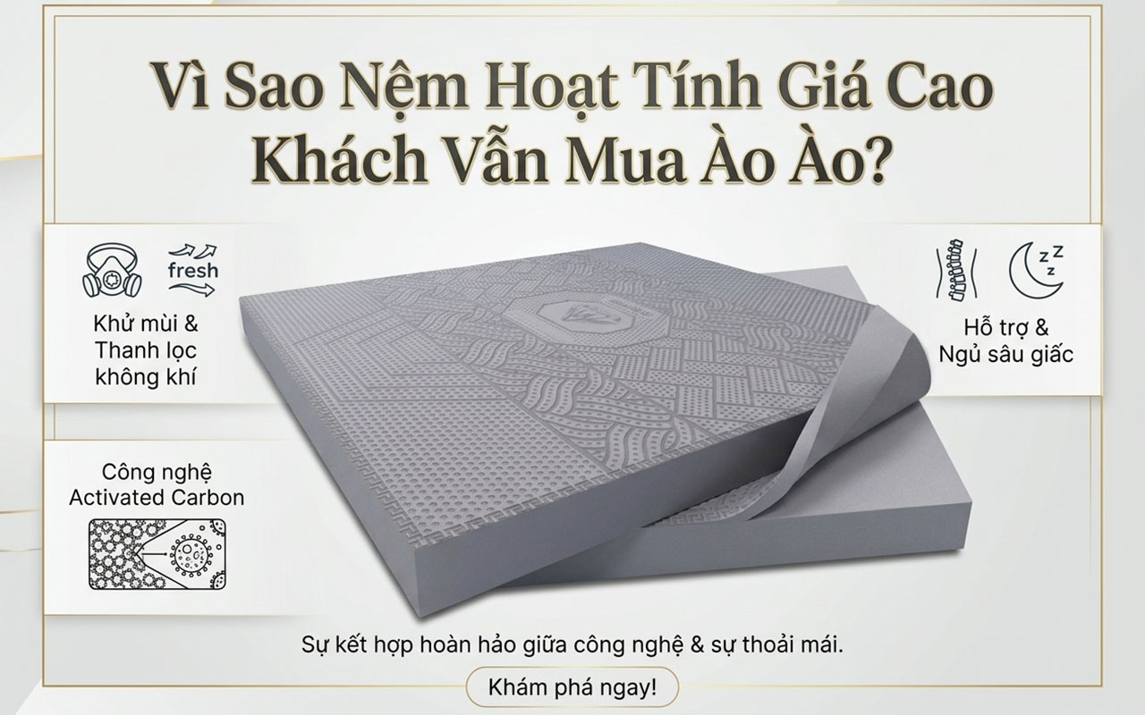 Nệm cao su than hoạt tính có gì hot tại Đà Nẵng