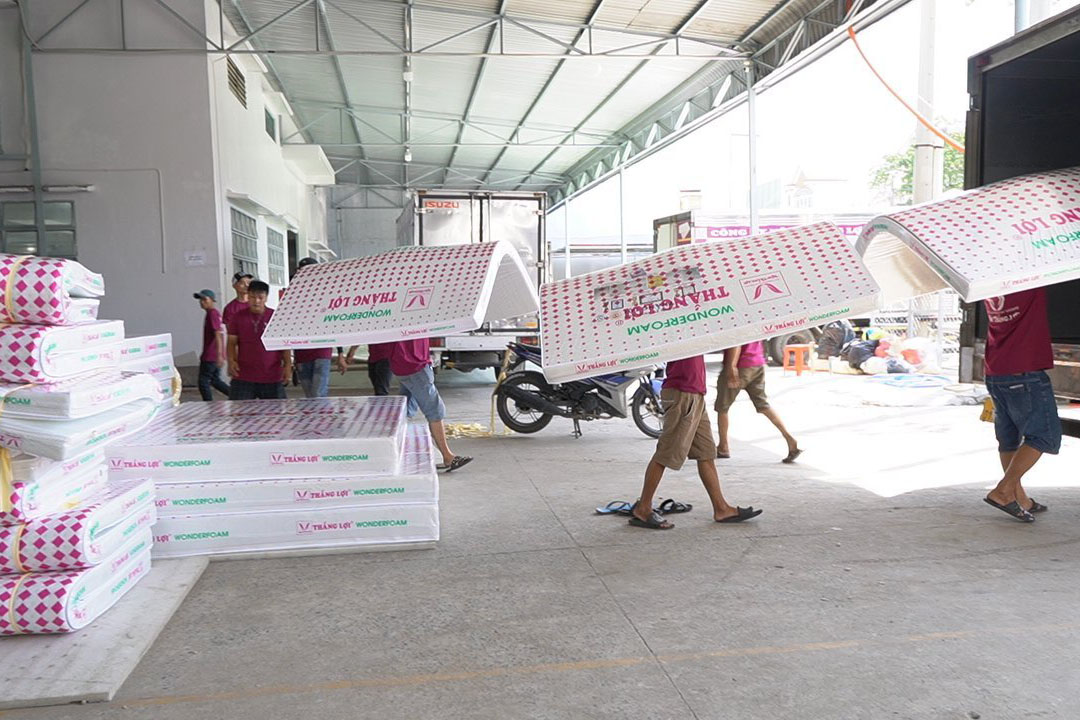 Nệm Thắng Lợi thường có chính sách mua càng nhiều giá càng rẻ.