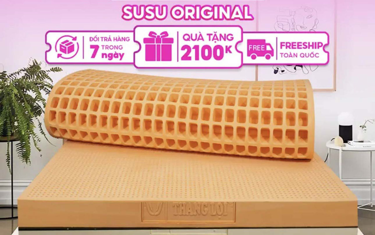 Nệm Susu Original giá rẻ, chất lượng được kiểm định nghiêm ngặt.