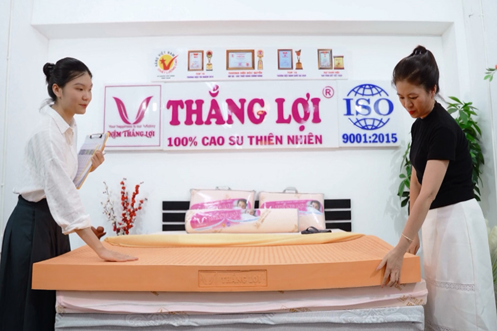 Nệm Thắng Lợi được người dùng trên cả nước đánh giá cao.