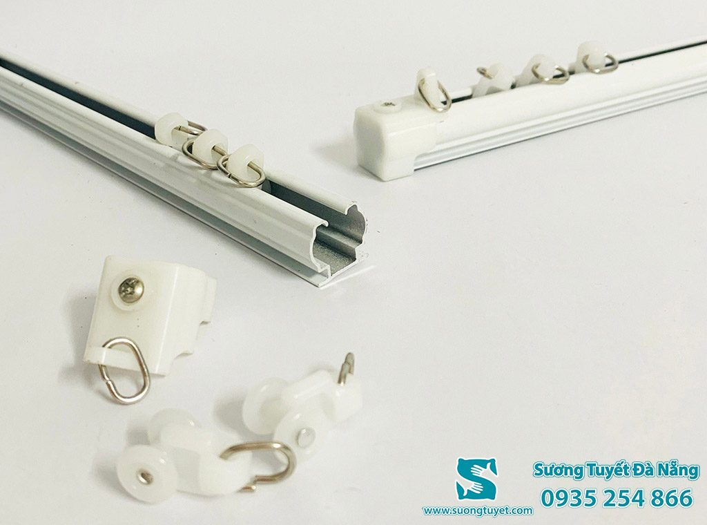 Cấu tạo thanh ray rèm âm trần.