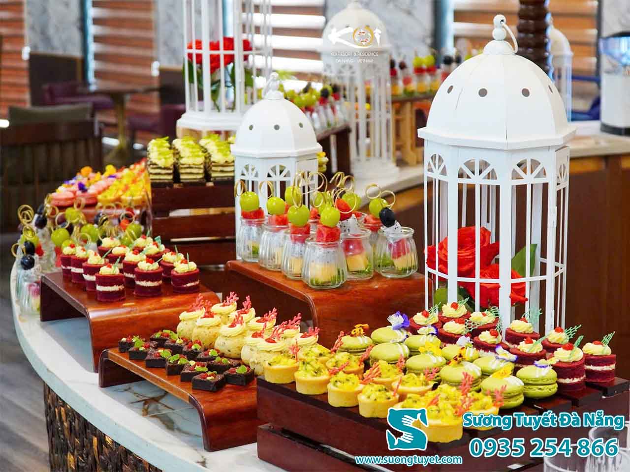 Không gian tiệc tùng sang trọng tại Koi resort.