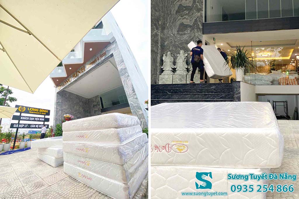 Một mẫu nệm foam khách sạn dày 20cm rất hiện đại.