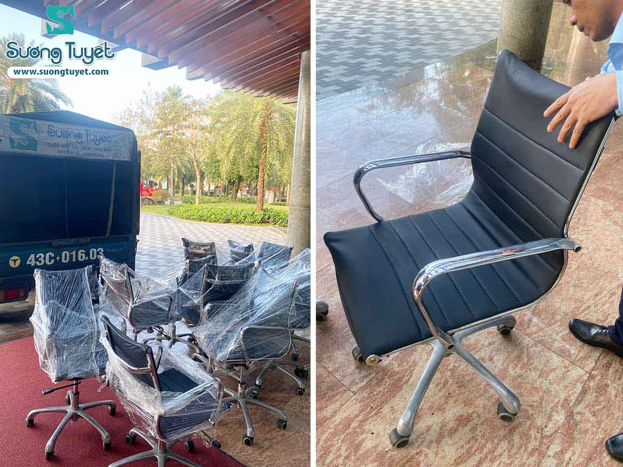 Các sản phẩm được tân trang, bọc kỹ càng trước khi vận chuyển.