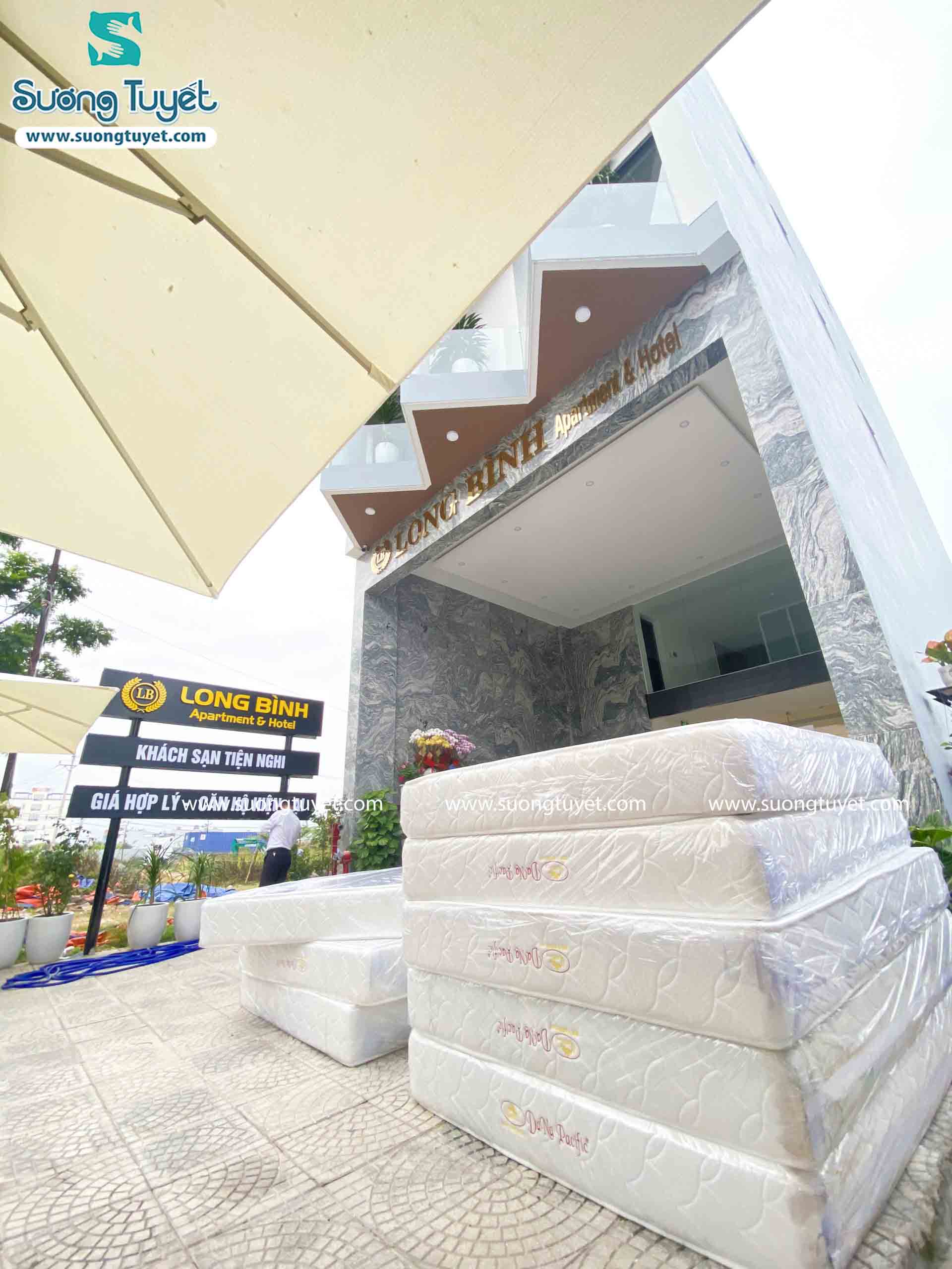 Hình ảnh Sương Tuyết cung cấp chăn ga gối nệm cho Long Bình hotel