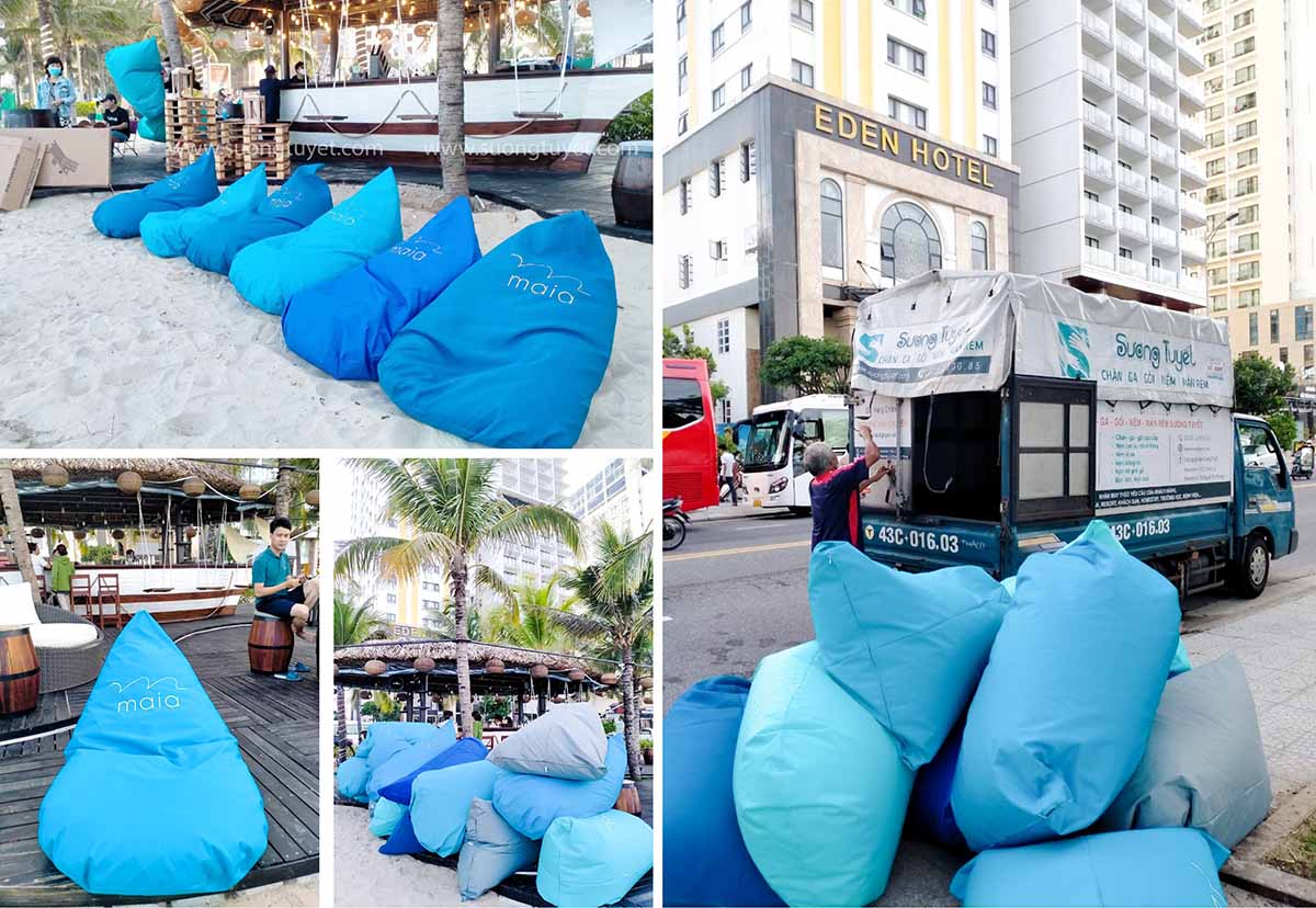 Sương Tuyết cung cấp ghế lười Maia Beach Bar.