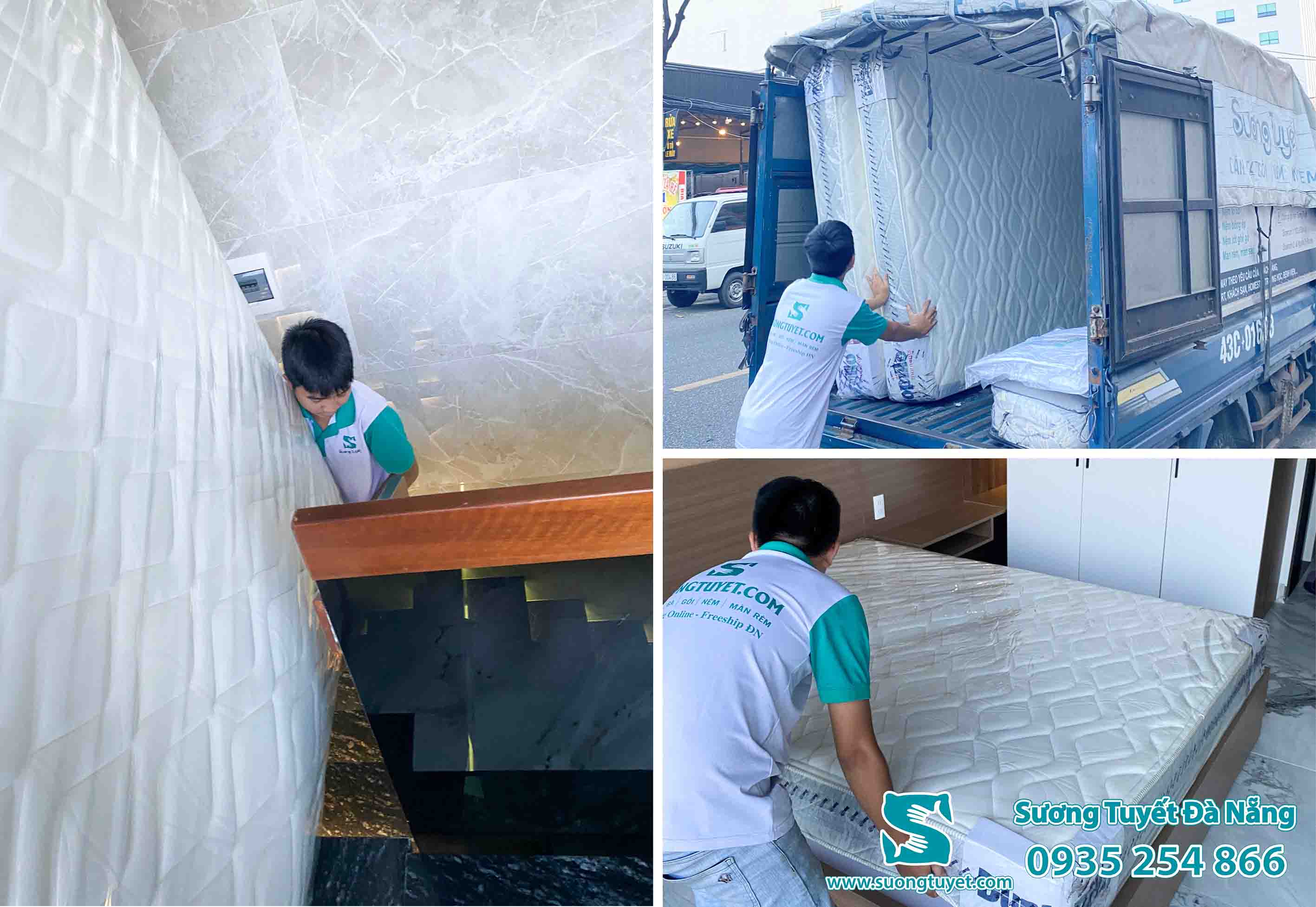 Nệm lò xo khách sạn thường rất ưa thích màu trắng sang trọng.