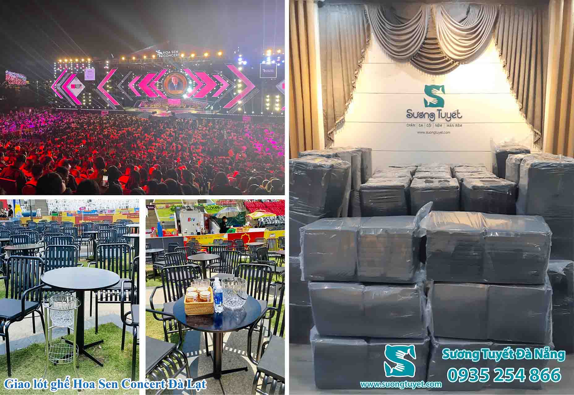 Nệm ghế tập đoàn Hoa Sen concert.