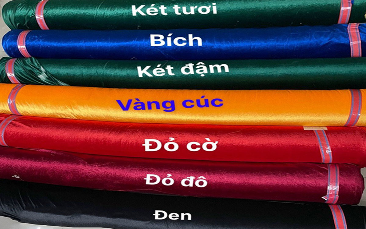 Cận cảnh một số mẫu vải nhung may rèm đẹp.
