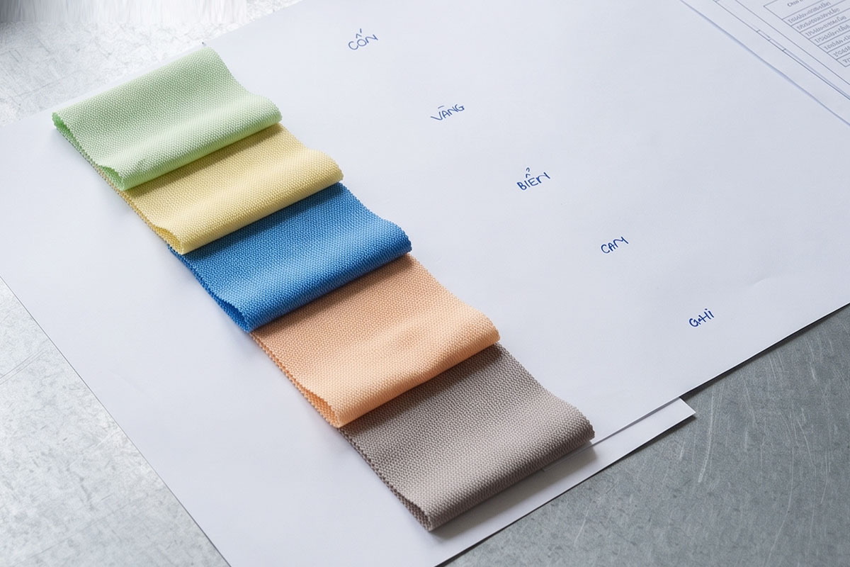 Một số màu rèm y tế khác Sương Tuyết cung cấp.