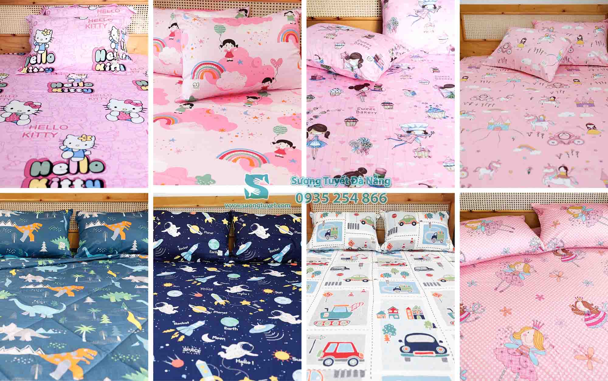 Một số mẫu chăn ga cotton Modal phổ biến.