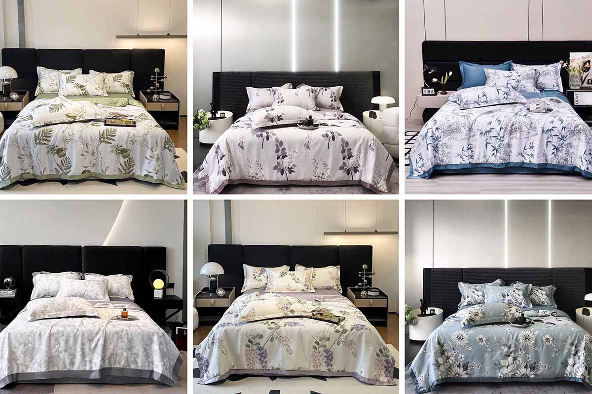 Một số ảnh chăn ga lụa Thái thường gặp.