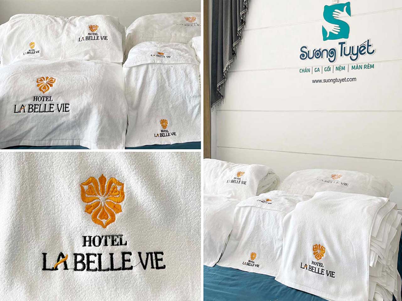 Sương Tuyết cung cấp khăn khách sạn Labelle Vie