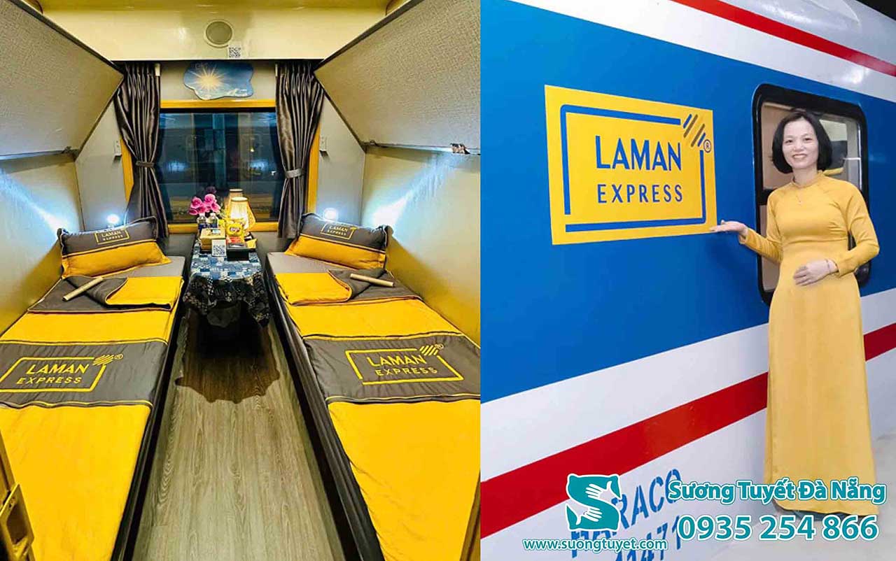 Chăn mền Sương Tuyết cung cấp cho ga tàu Laman Express.