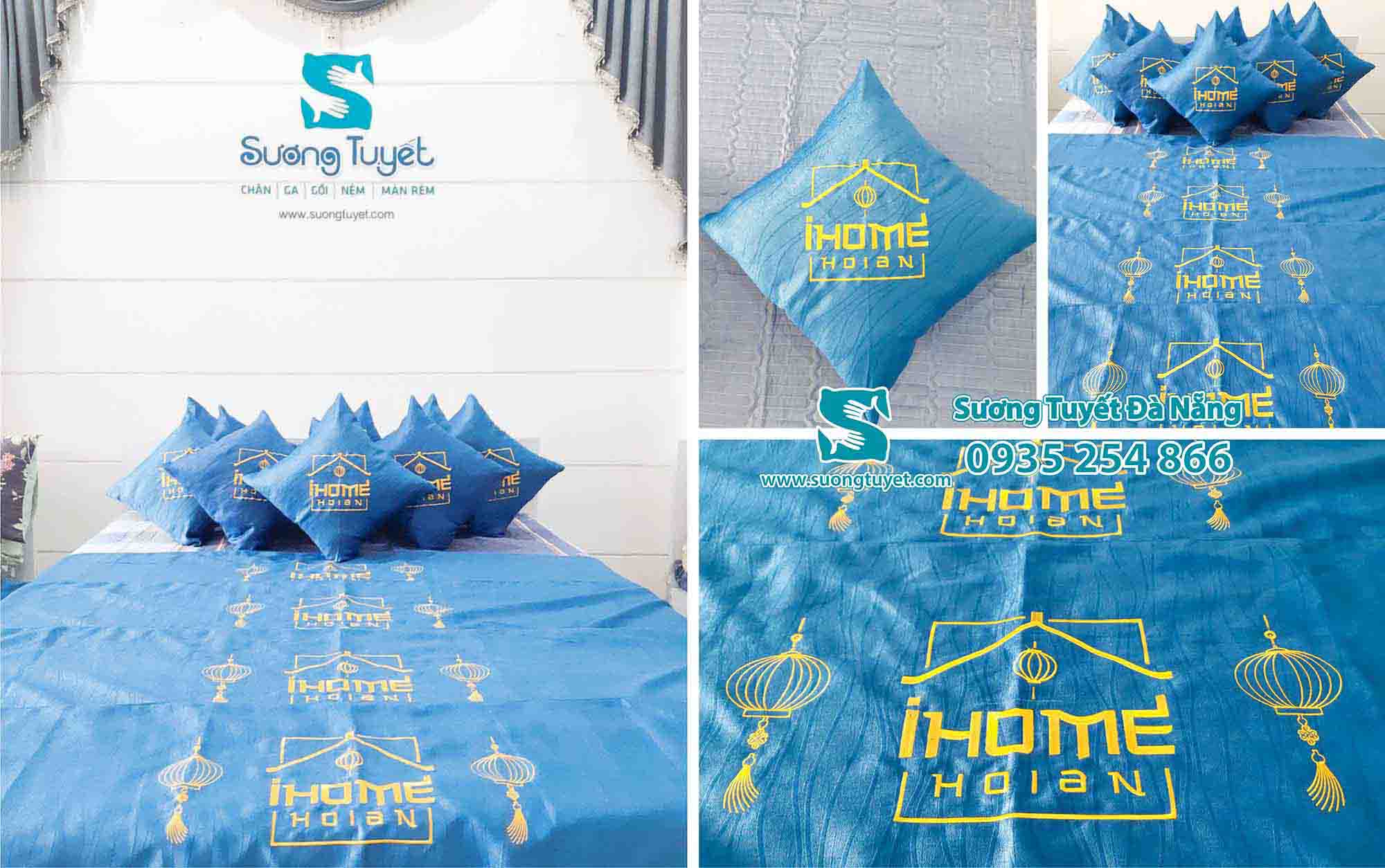 Combo trang trí nệm đậm nét Hội An Sương Tuyết bán cho Ihome stay.