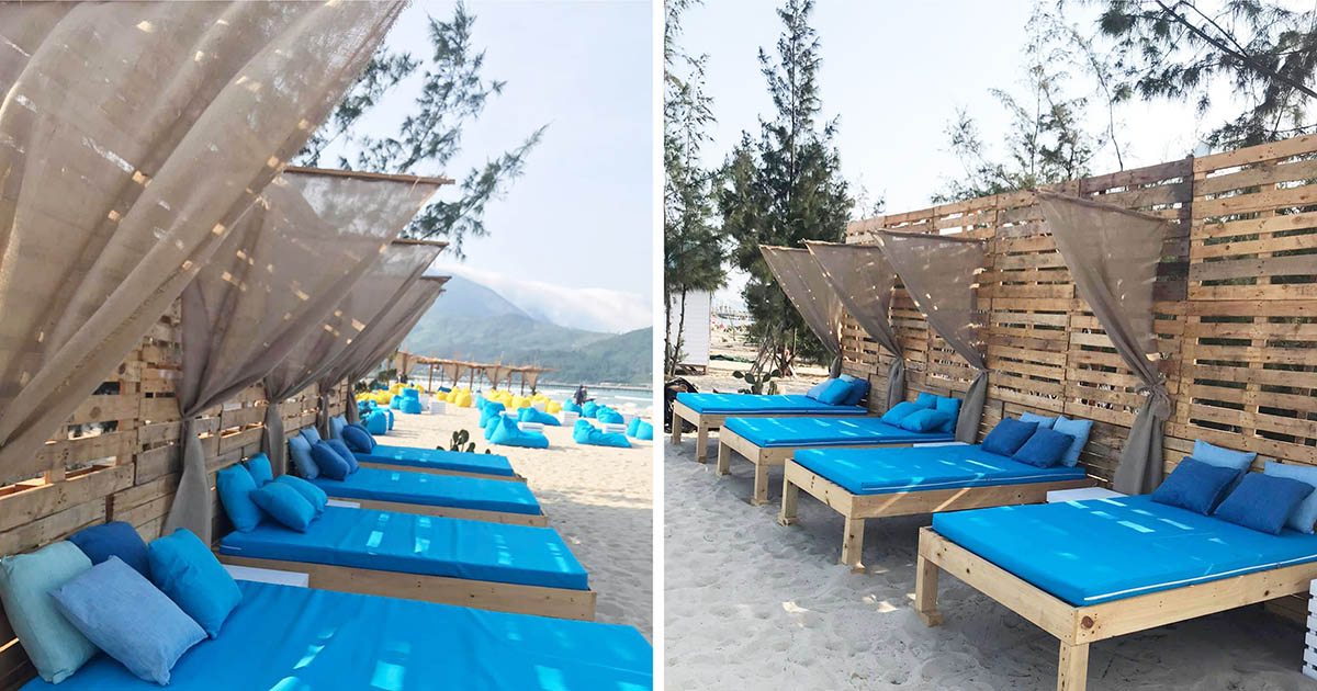 Check in cùng ghế lười Sương Tuyết tại New Port Beachcamp - khu cắm trại biển Đà Nẵng