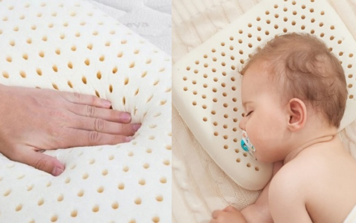 Gối cao su thiên nhiên rất tốt cho sức khỏe người lớn và trẻ em.