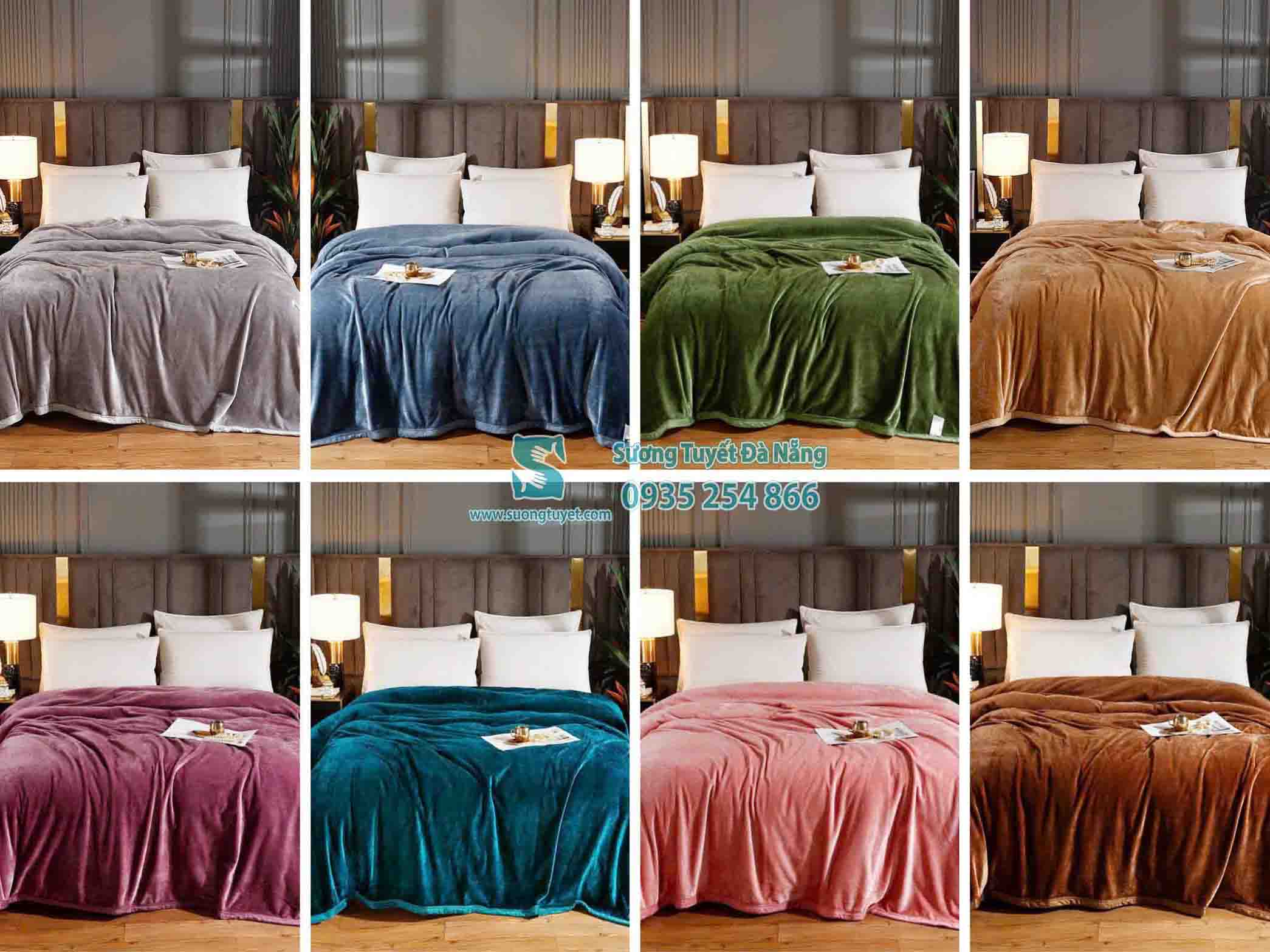 Sản phẩm mền lông thỏ giá rẻ, có nhiều màu sắc đa dạng.