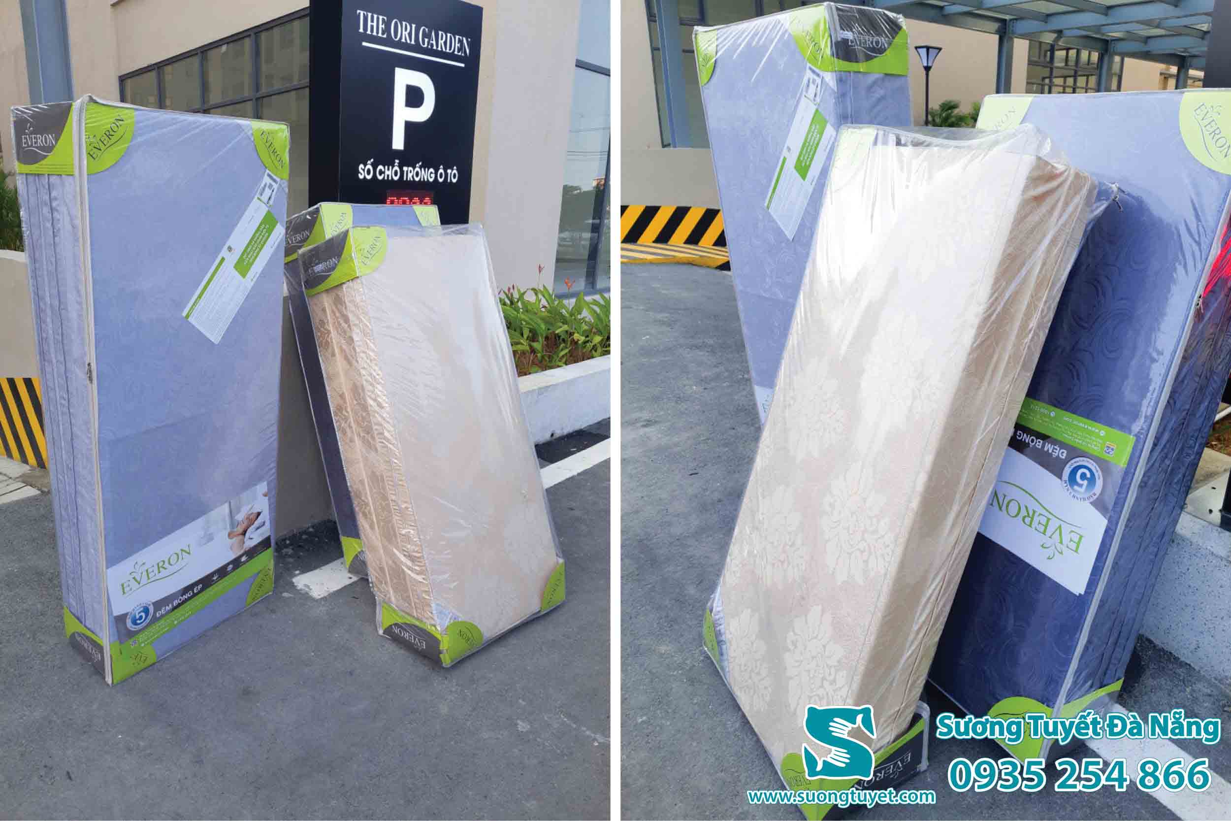 Nệm everon có giá thành cao nhưng rất bền bỉ.