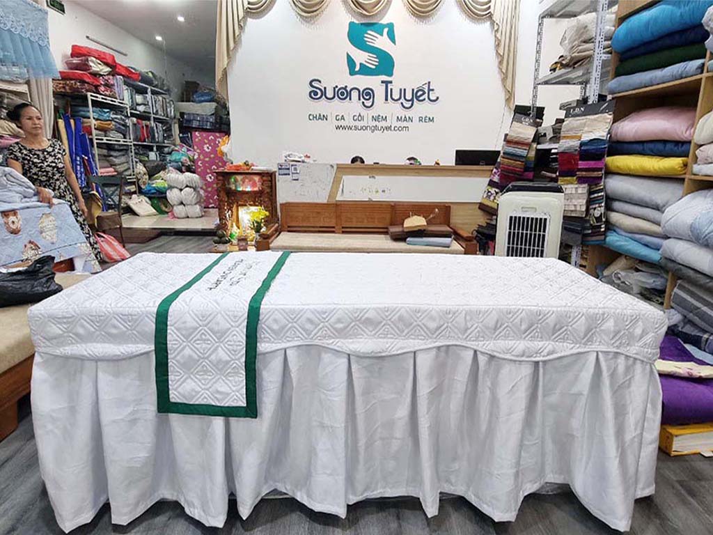 Sương Tuyết chuyên cung cấp chăn ga gối Spa, thẩm mỹ viện