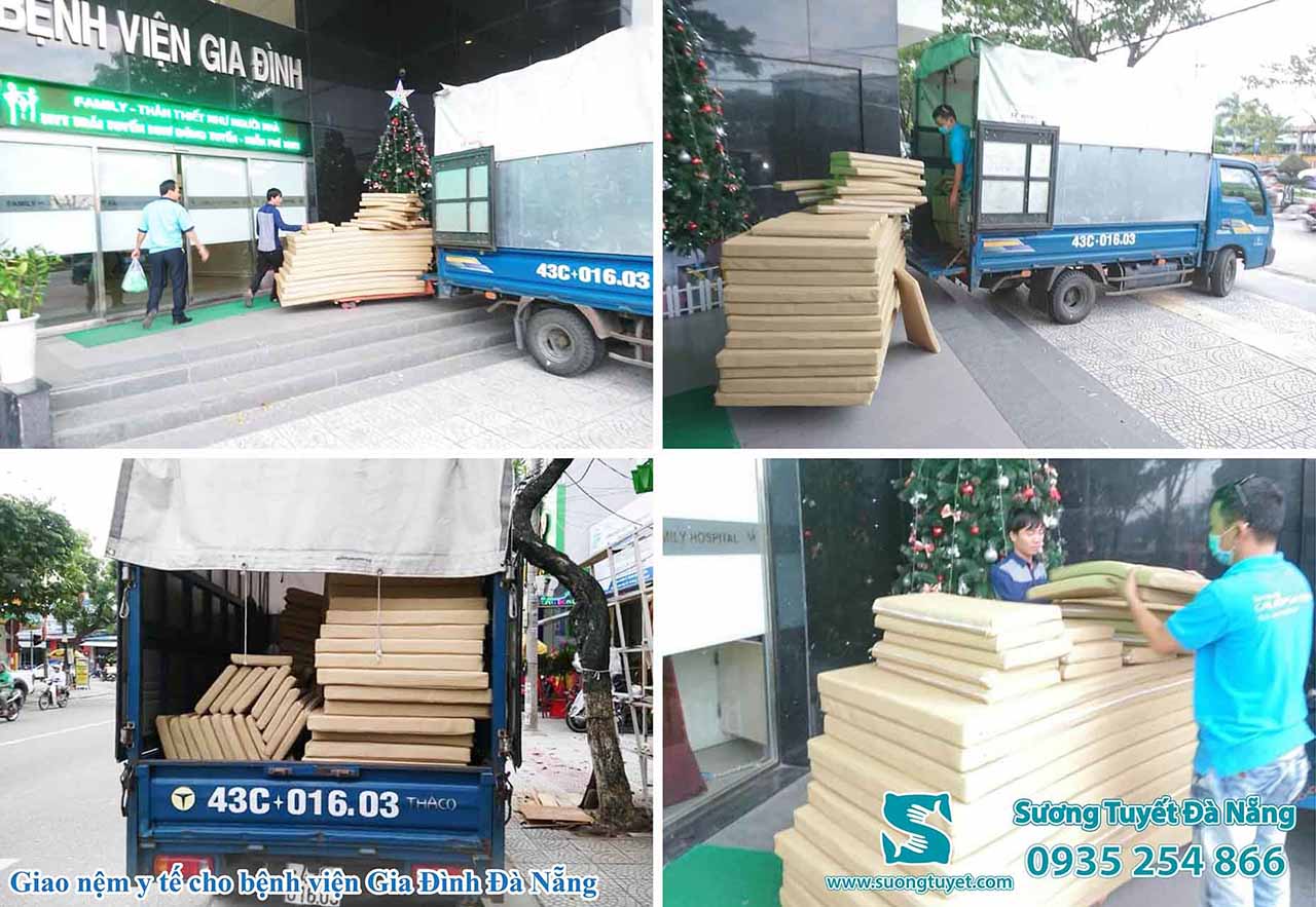 Sương Tuyết cung cấp hàng chục nệm y tế bệnh viện Gia Đình.