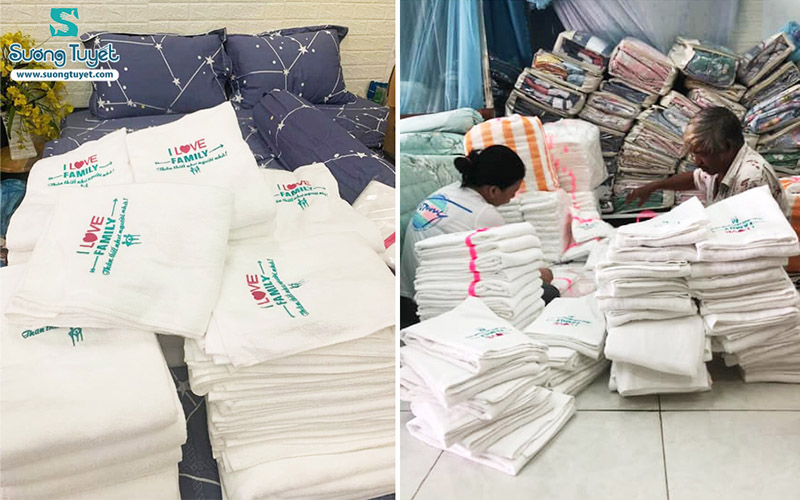 Sương Tuyết hơn 20 năm cung cấp ga gối bênh viện.