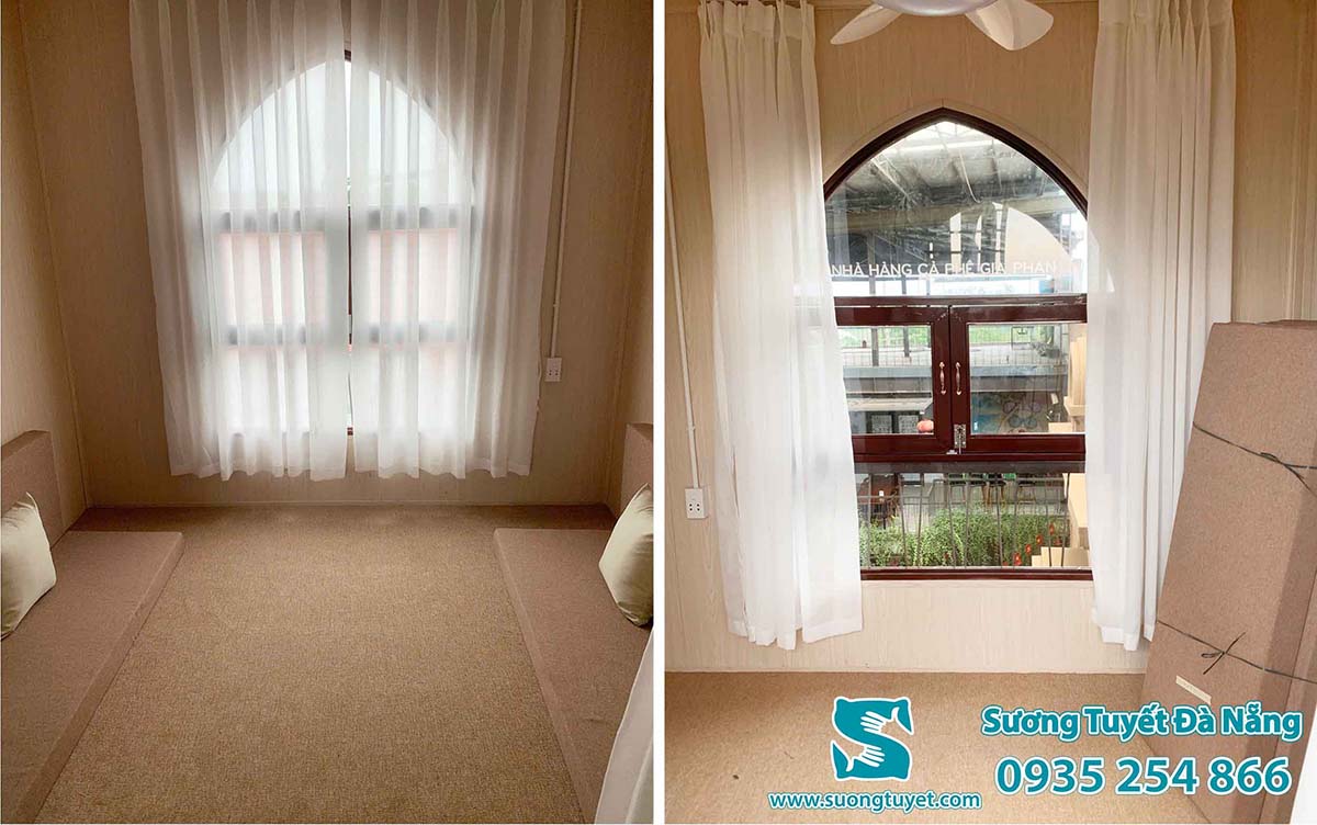 Sương Tuyết thi cồng rèm 1 lớp tại nhà hàng Gia Phan - Duy Xuyên.