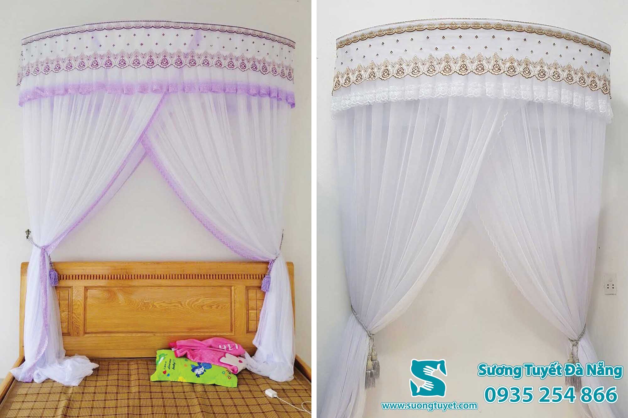 Mùng bán nguyệt cũng là một loại mùng khung xếp gọn cao cấp.